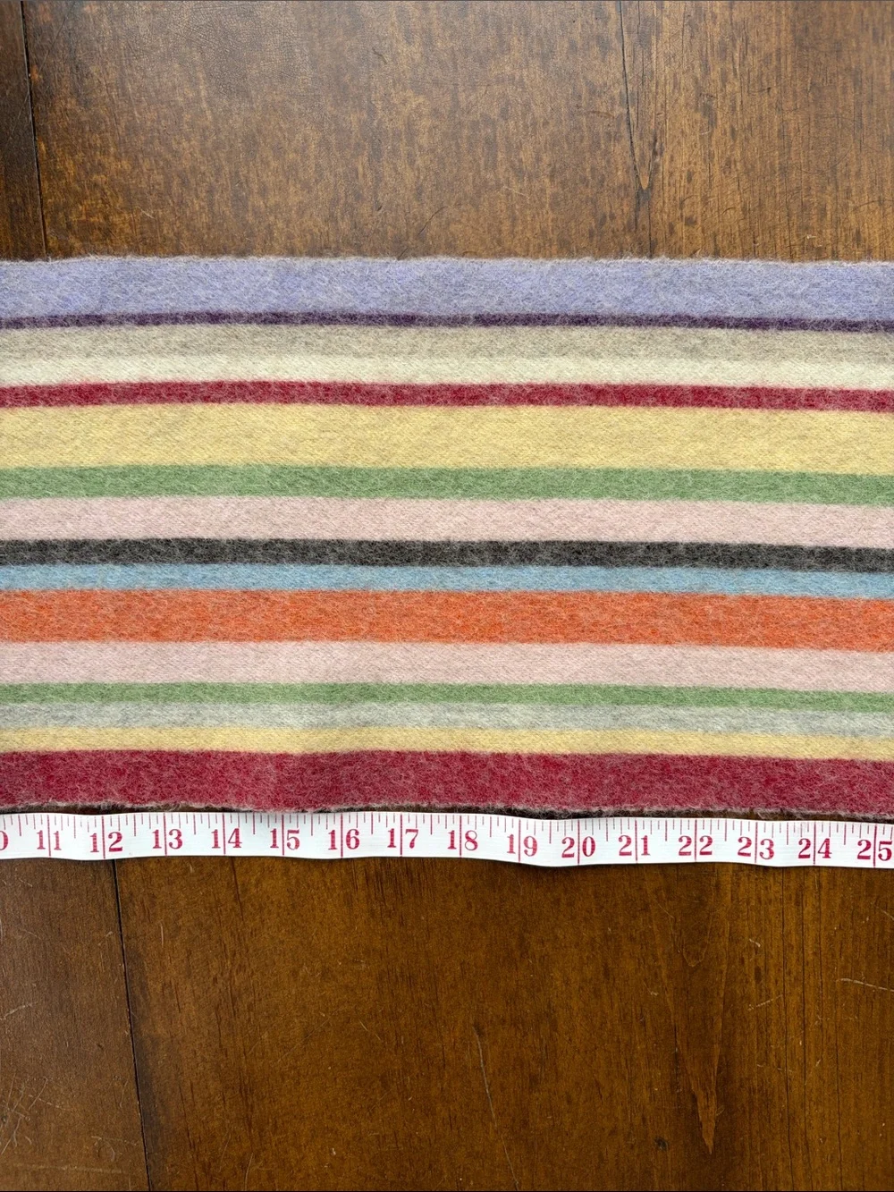 Elgin Vintage Striped Lambswool Scarf